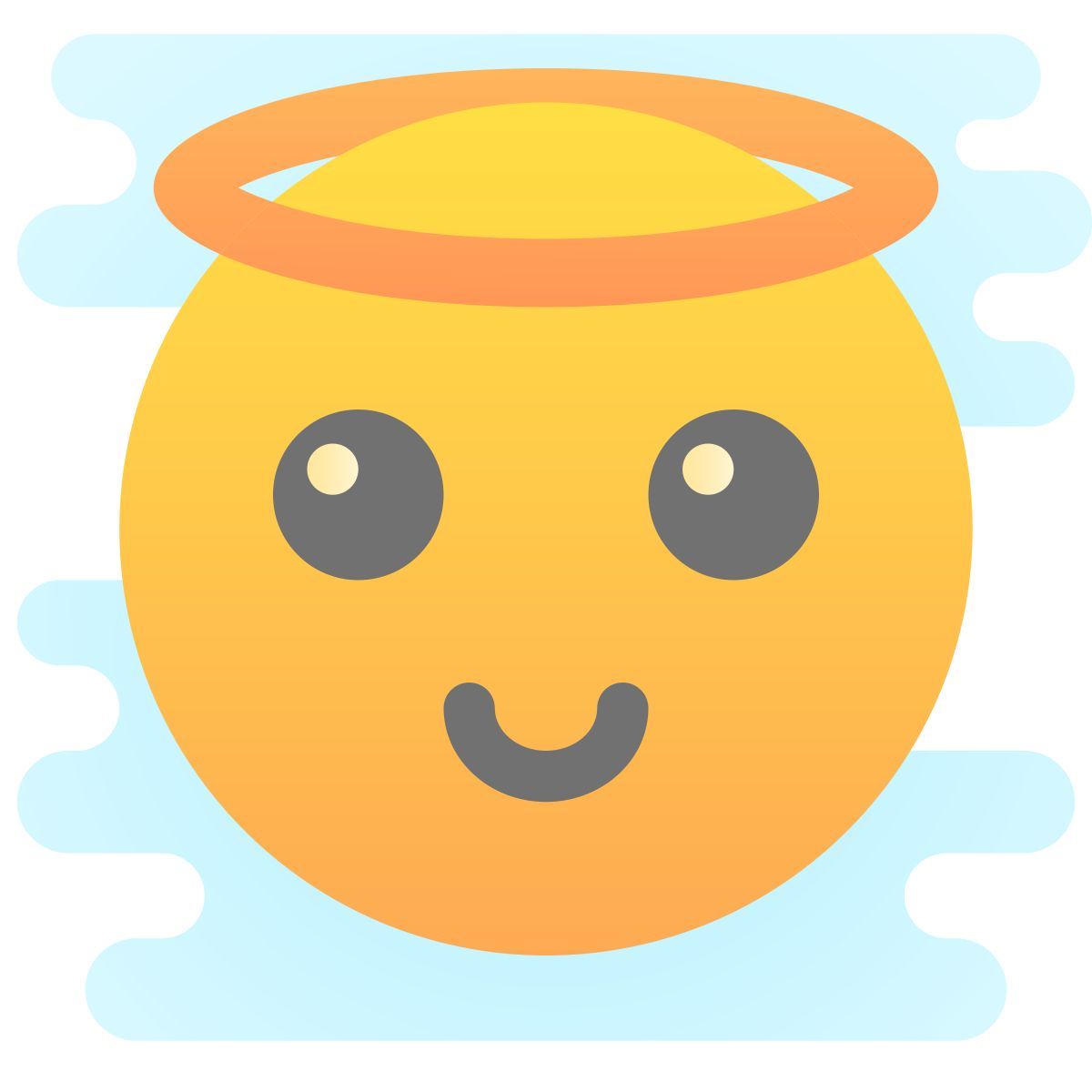 cute clipart style 天使 icon