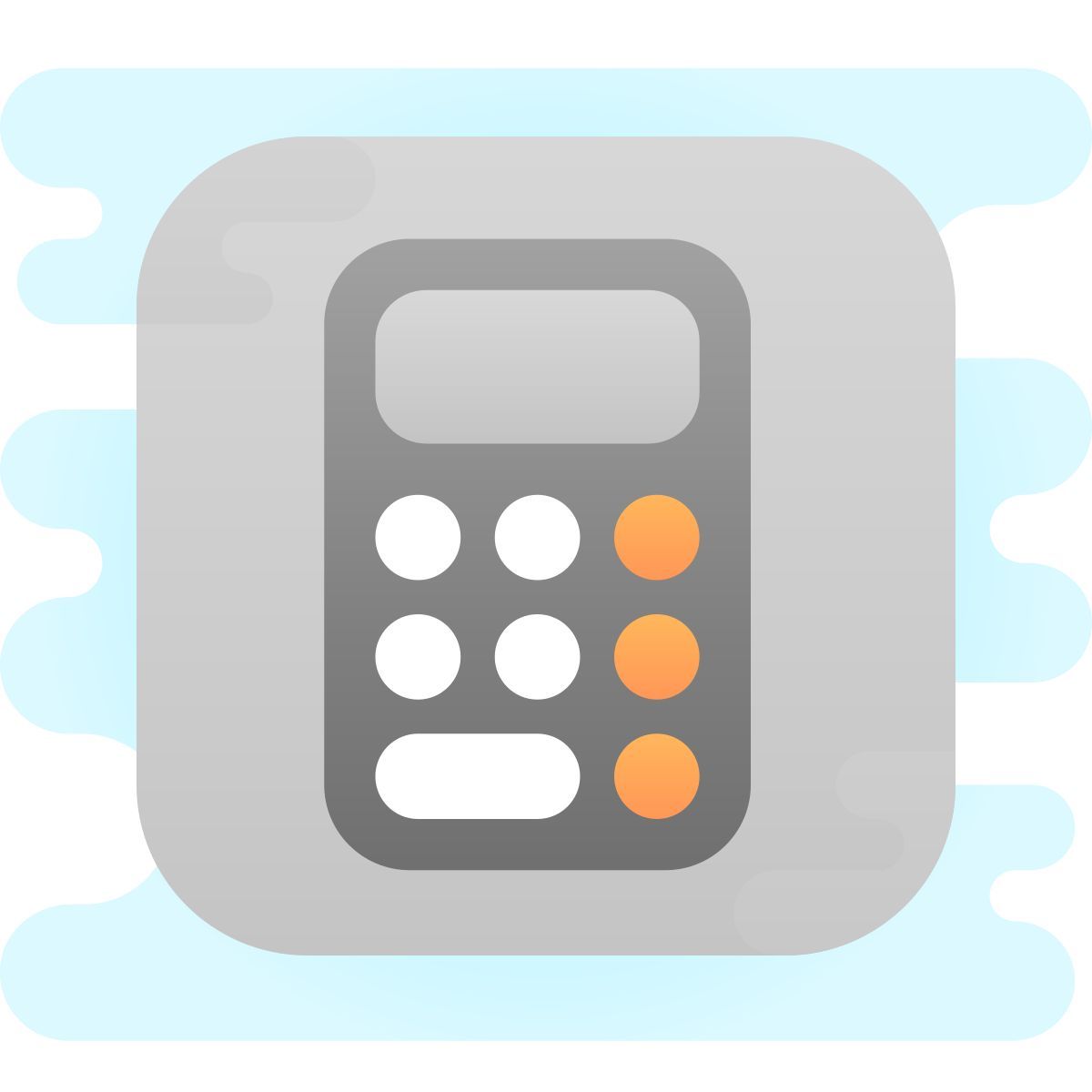 cute clipart style apfelrechner icon