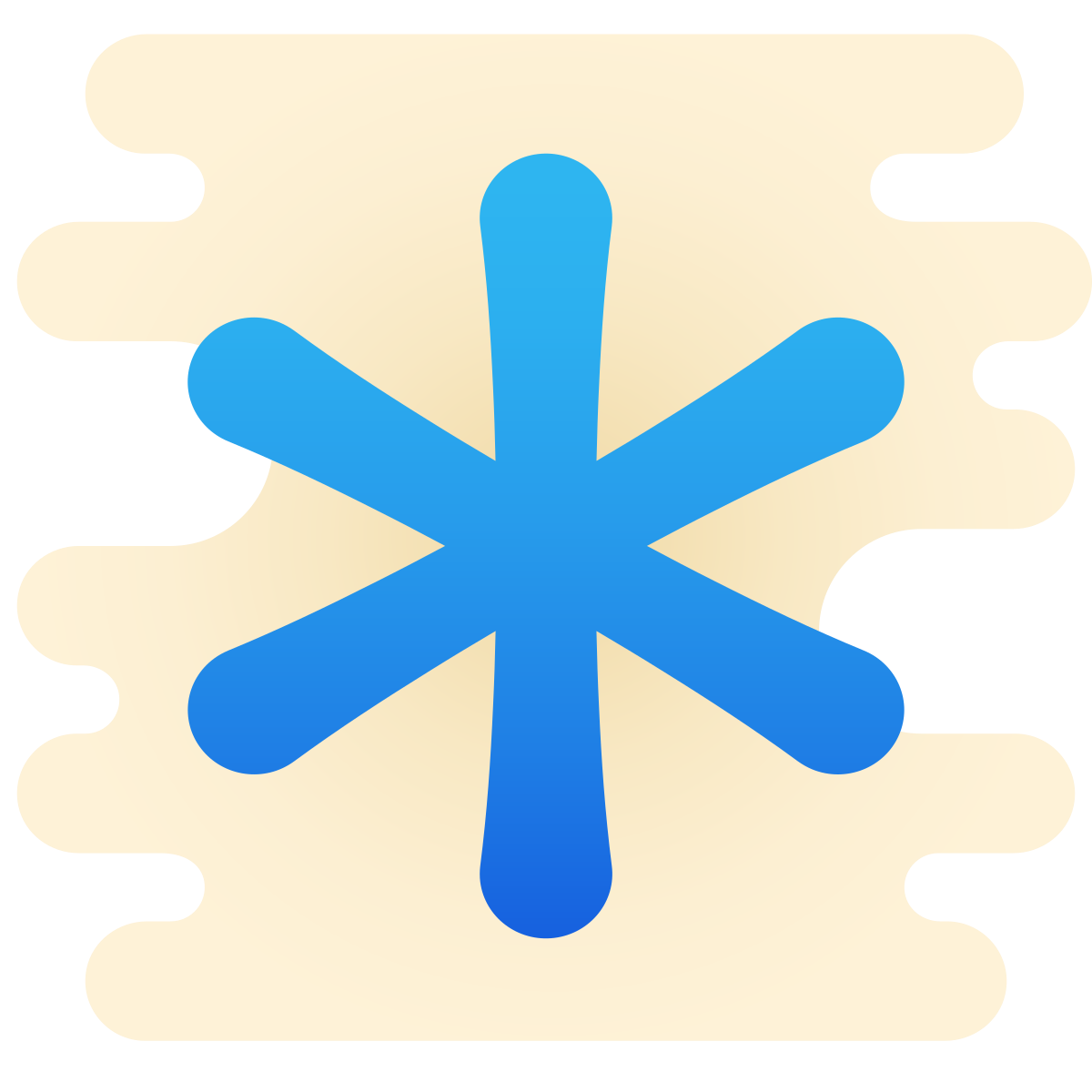 cute clipart style asterisk icon