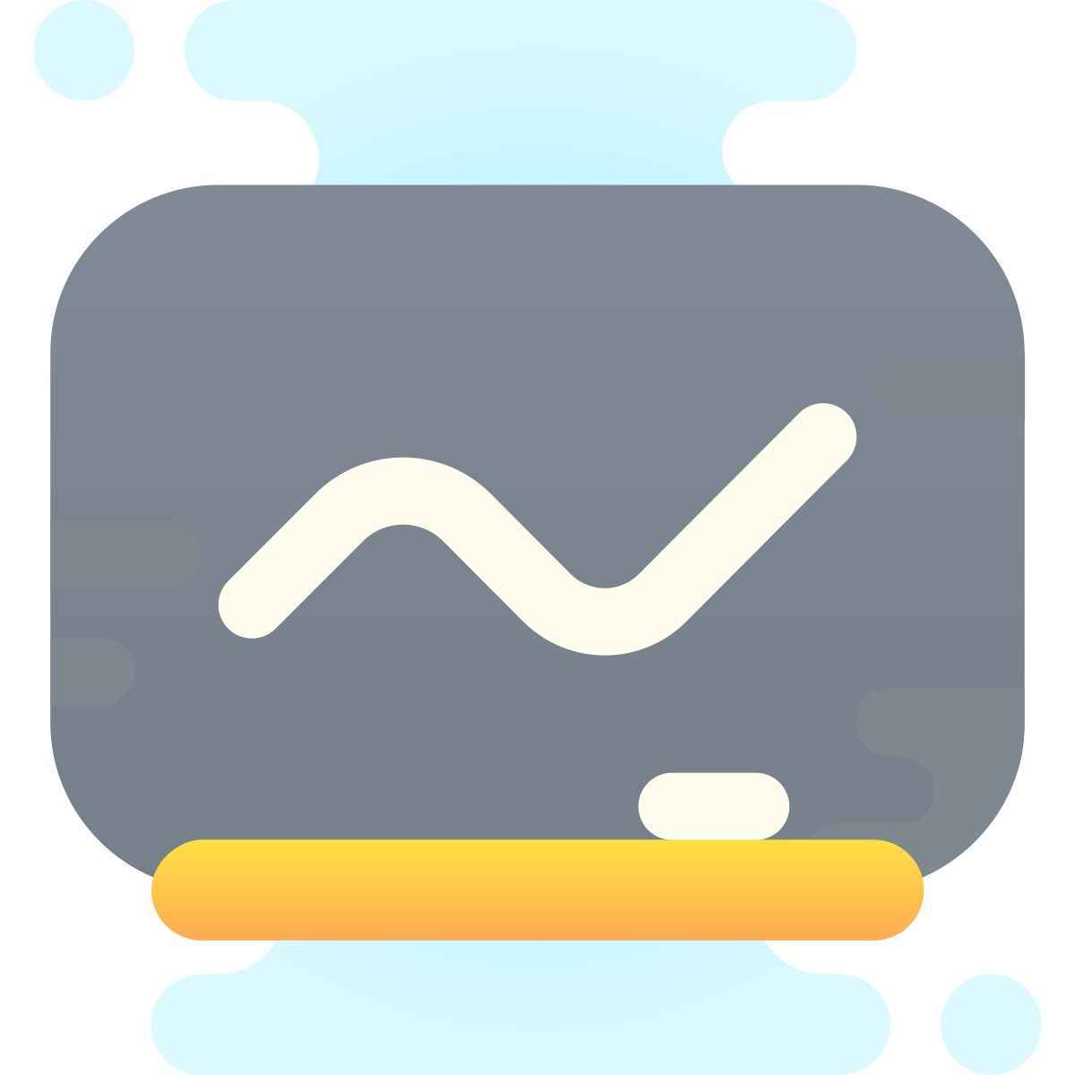 cute clipart style 黑板 icon