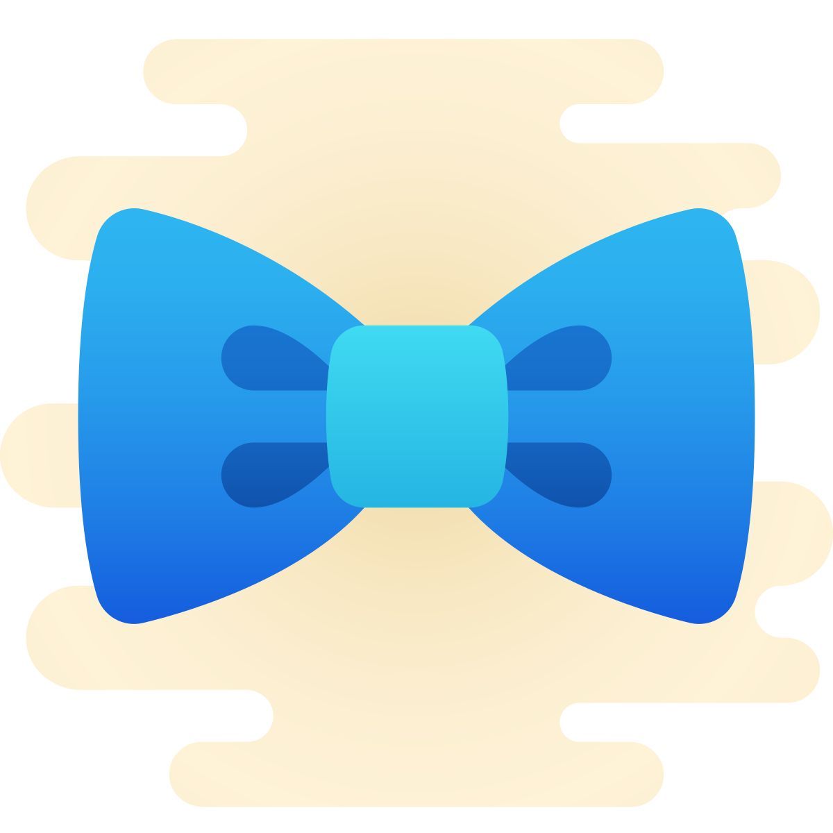 cute clipart style papillon icon