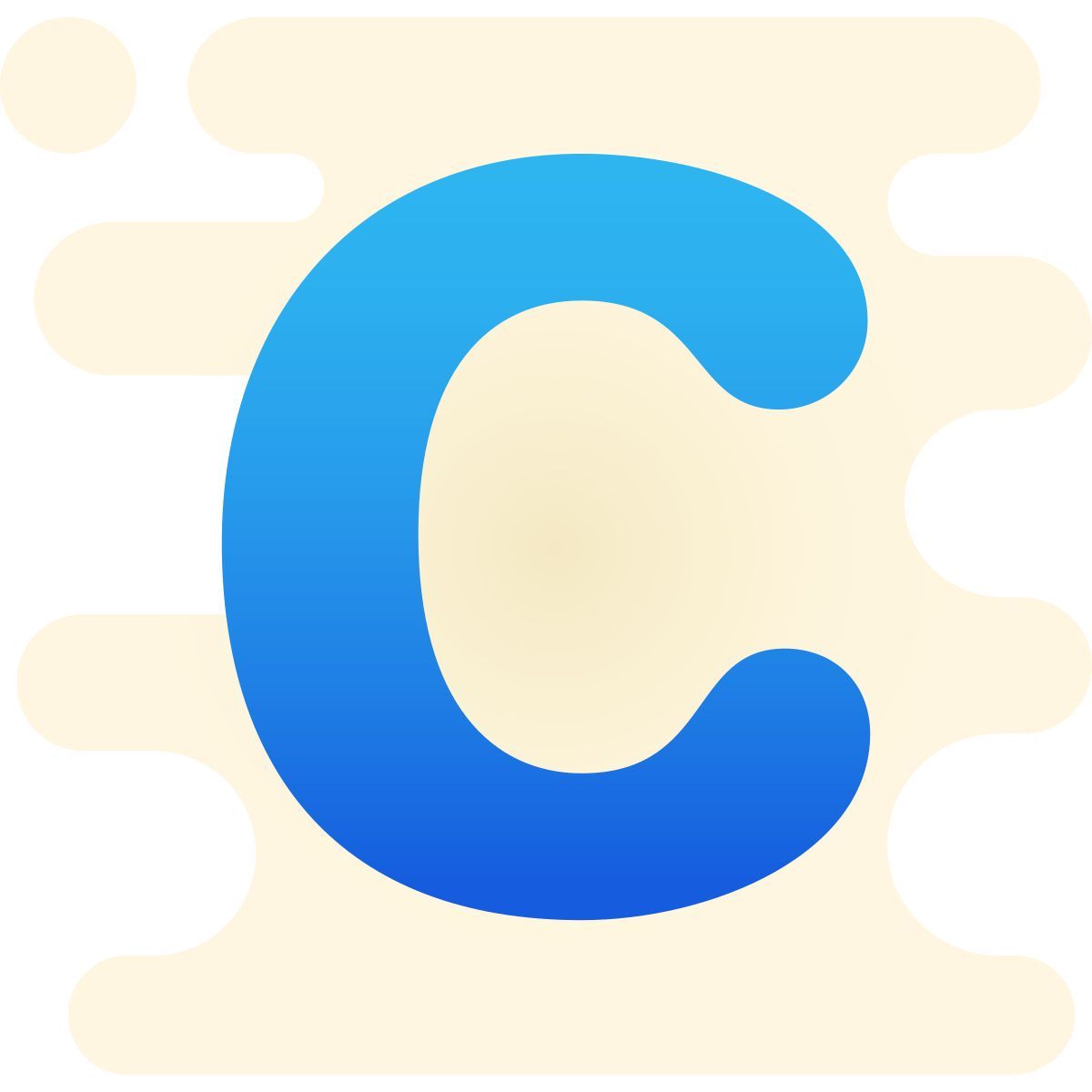 cute clipart style c icon