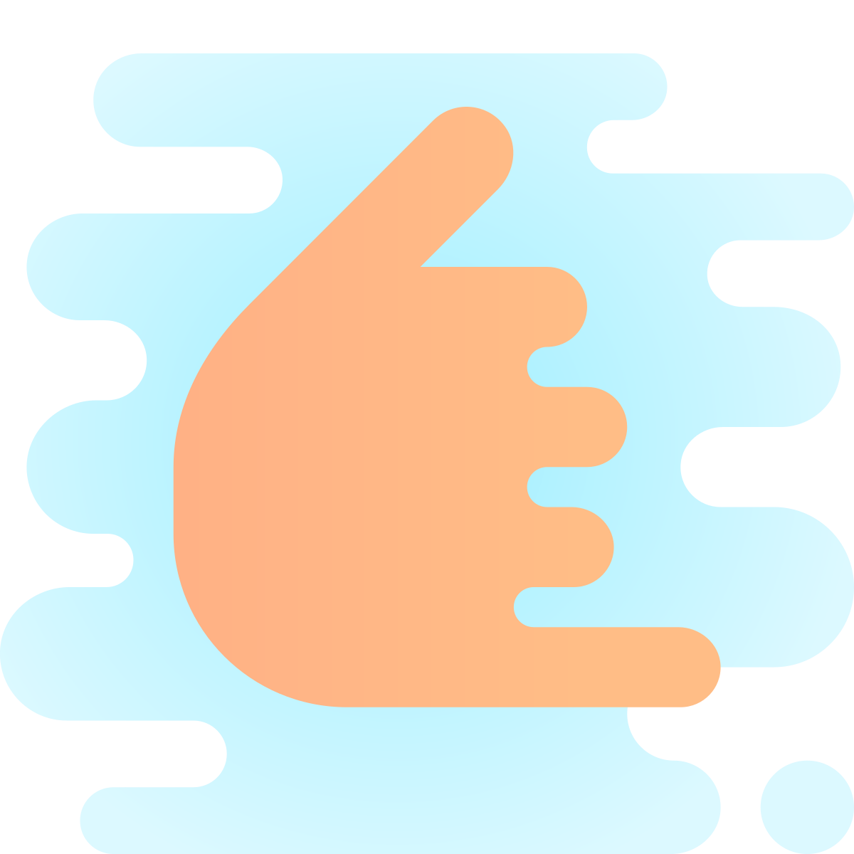 cute clipart style call me icon