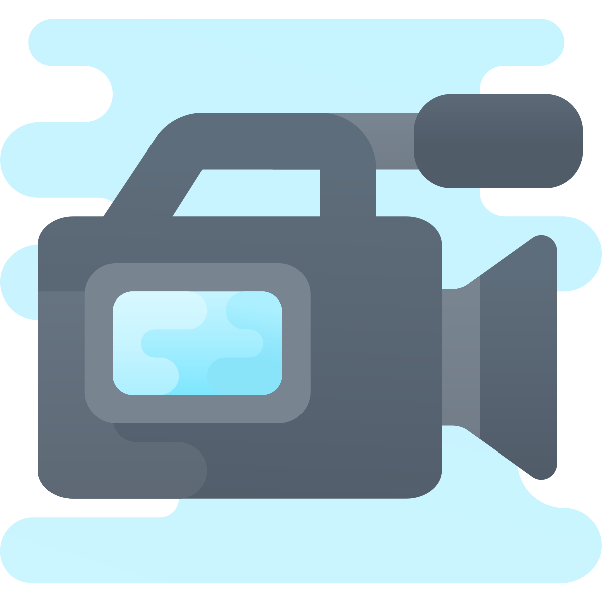 cute clipart style camcorder pro icon