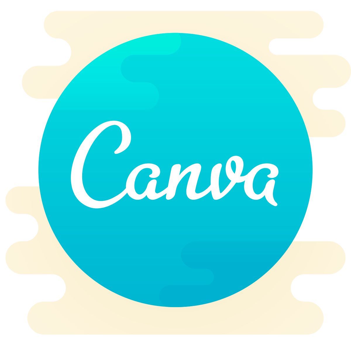 cute clipart style canva icon