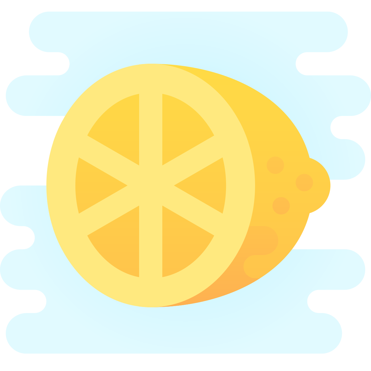 cute clipart style citrus icon