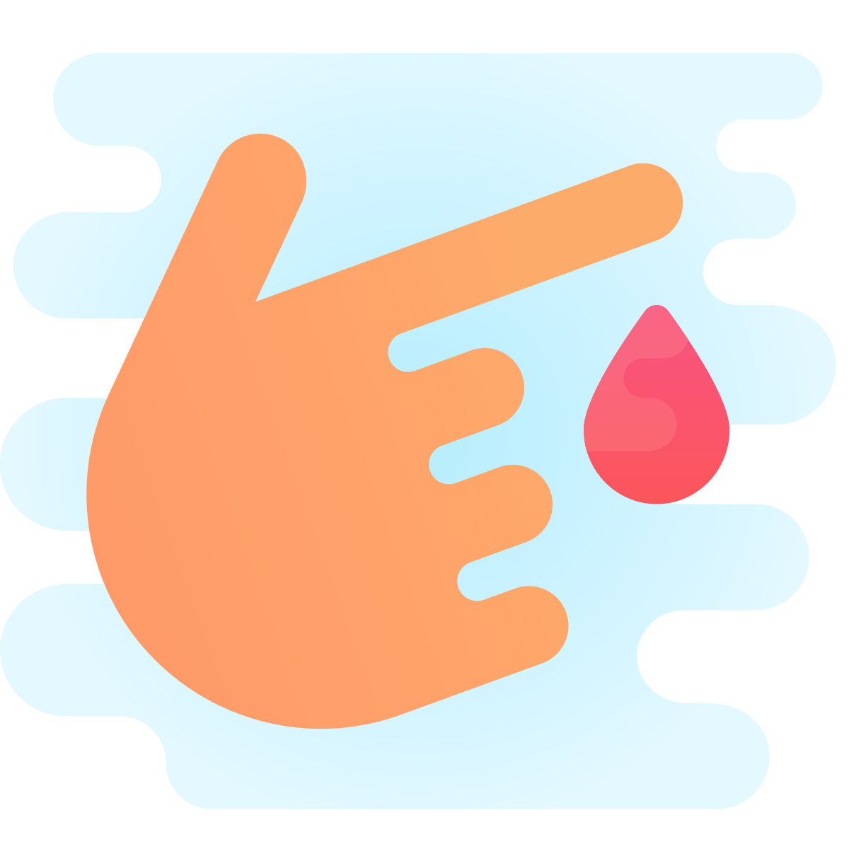 cute clipart style diabetes icon