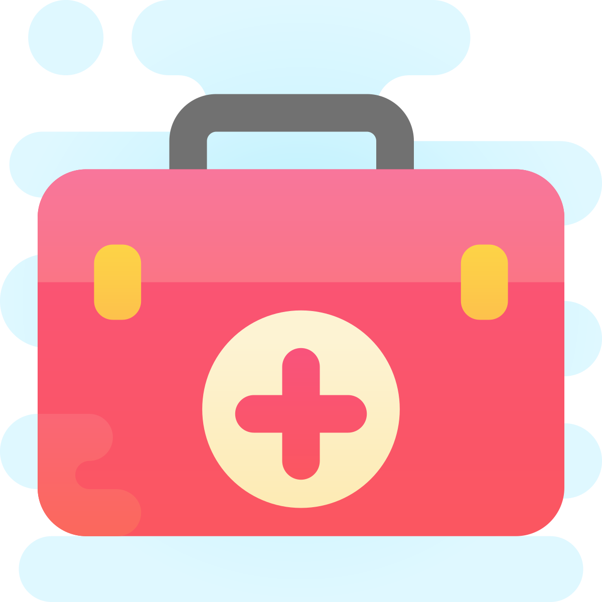 cute clipart style doctors bag icon