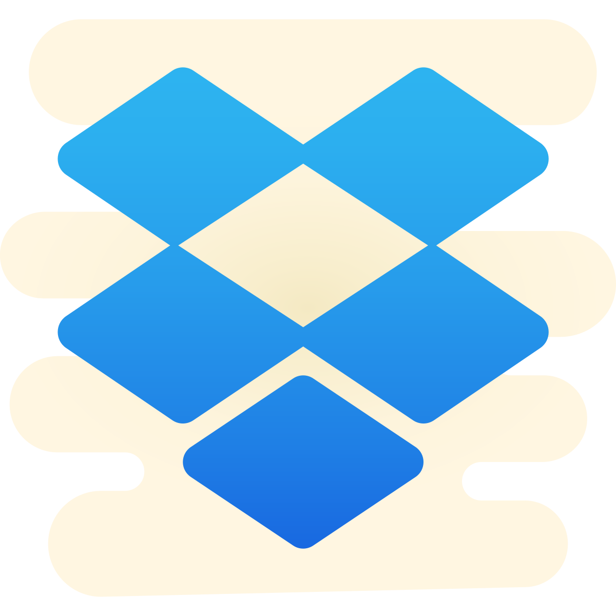 cute clipart style dropbox icon