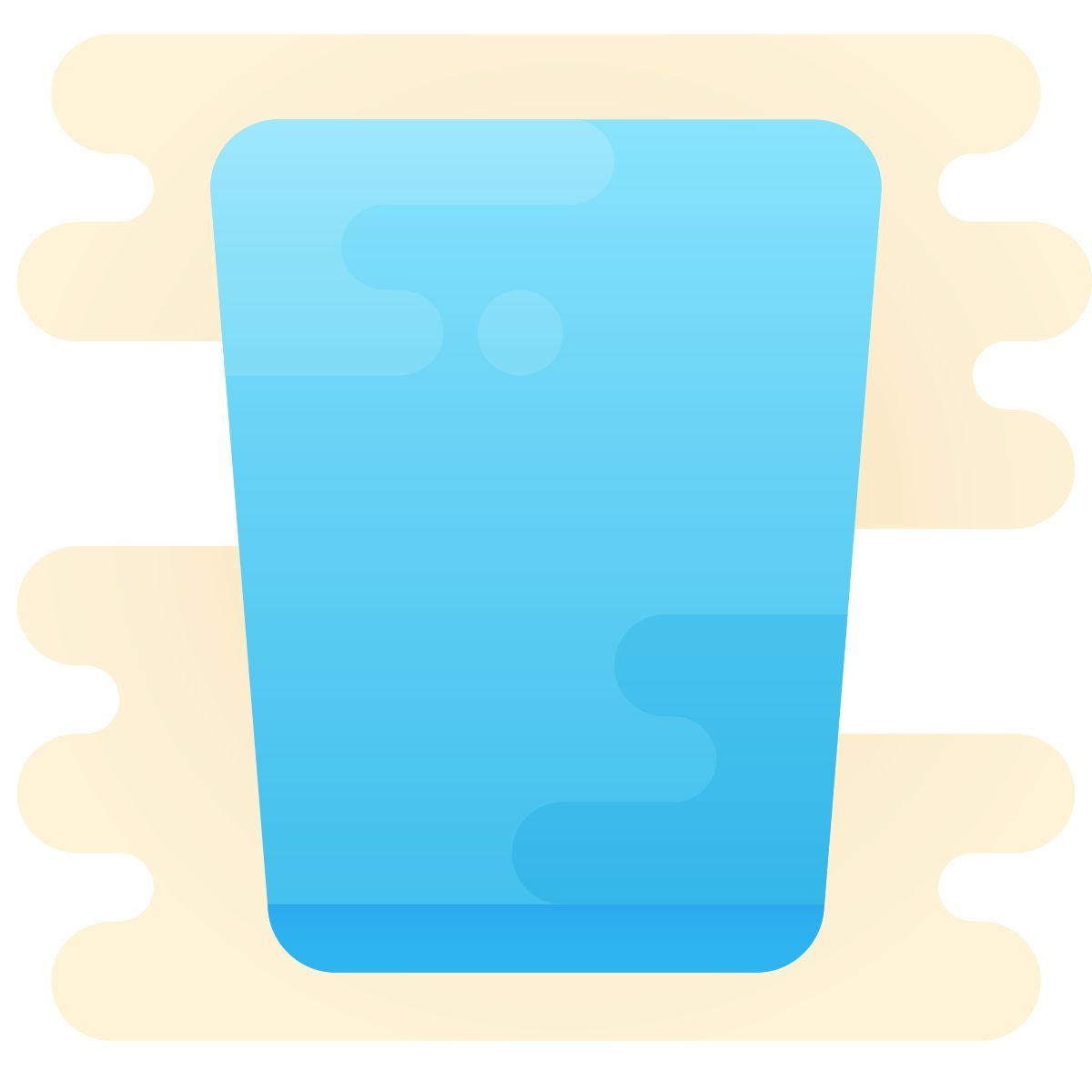 cute clipart style leeres glas icon