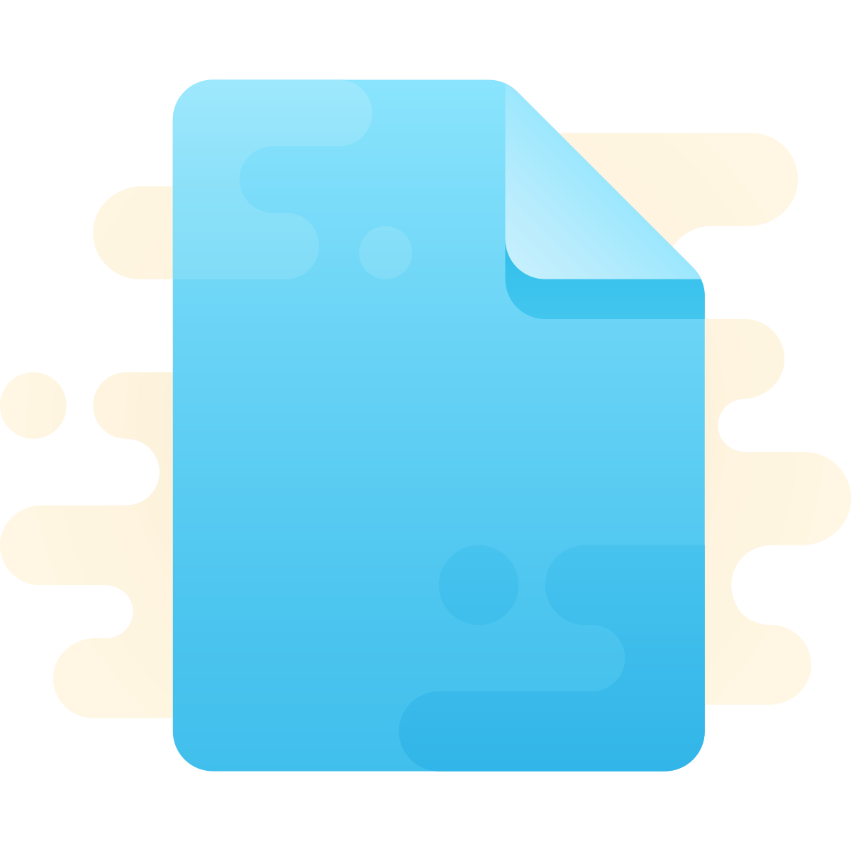 cute clipart style file icon