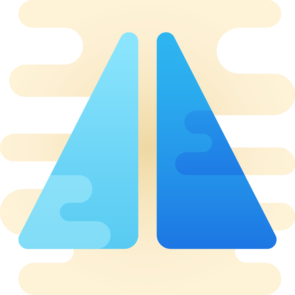 cute clipart style flip vertical icon