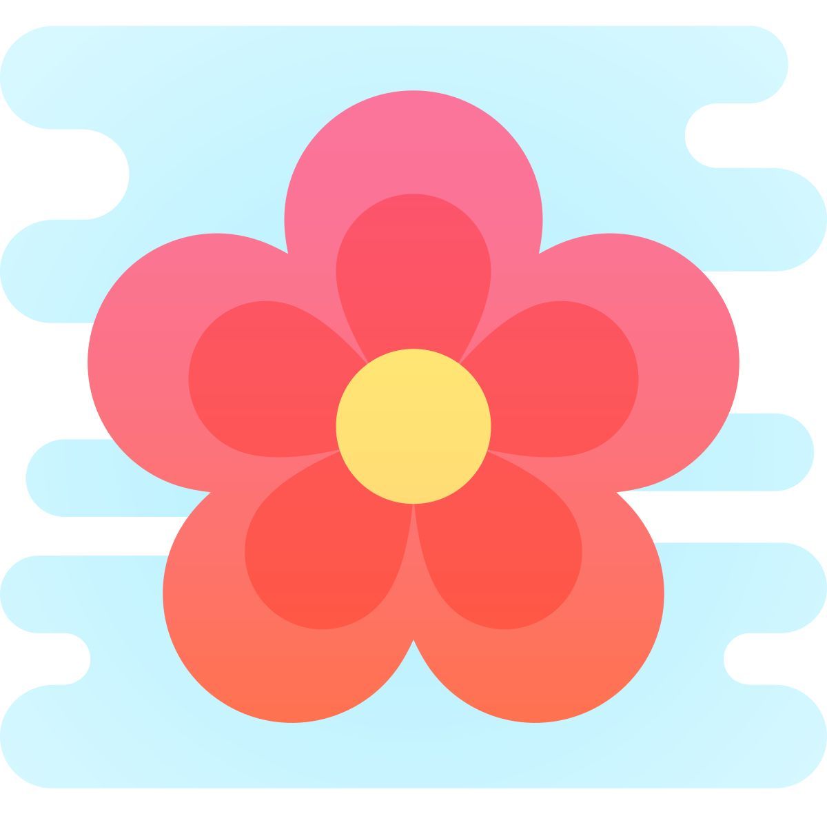 cute clipart style 花 icon