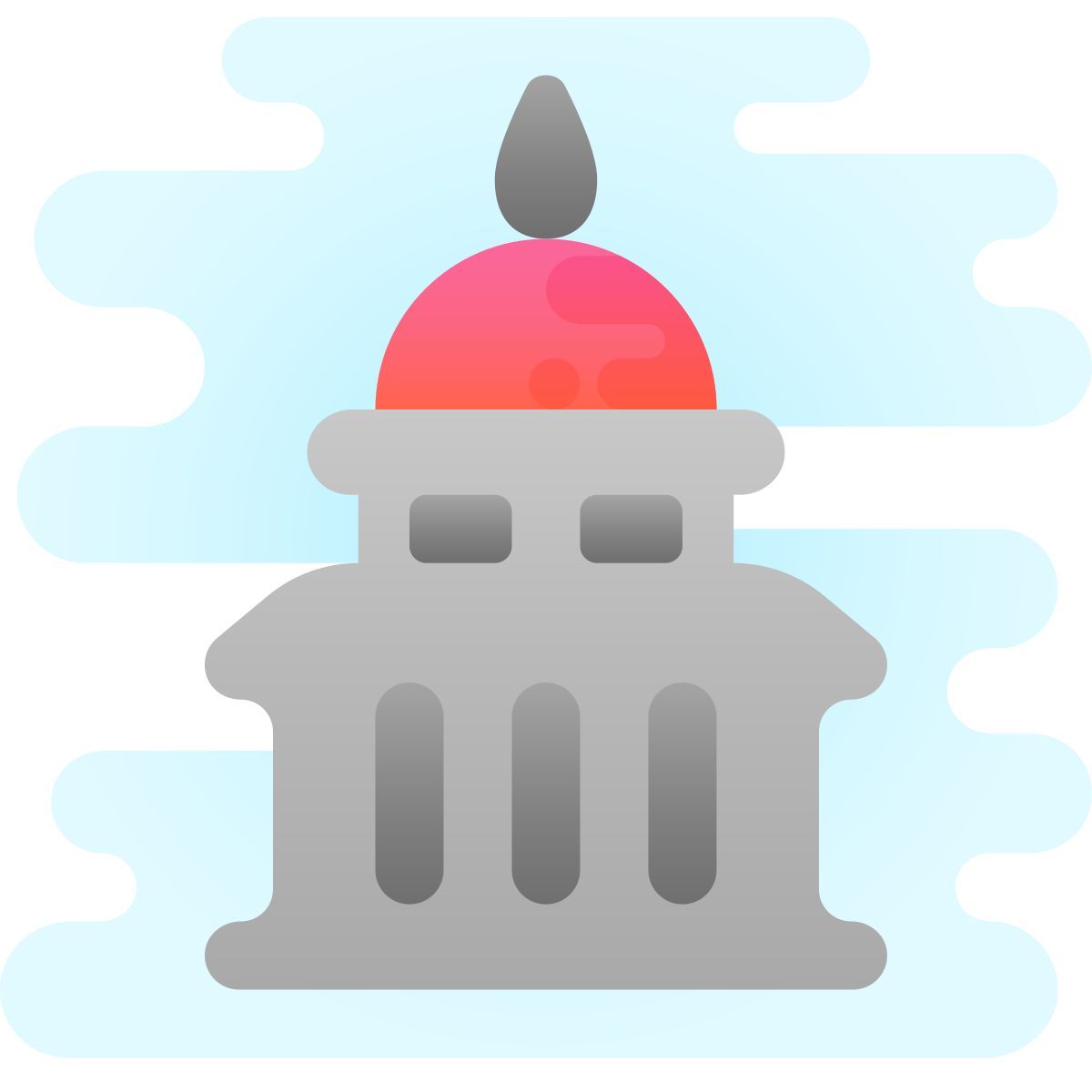 cute clipart style gobierno icon