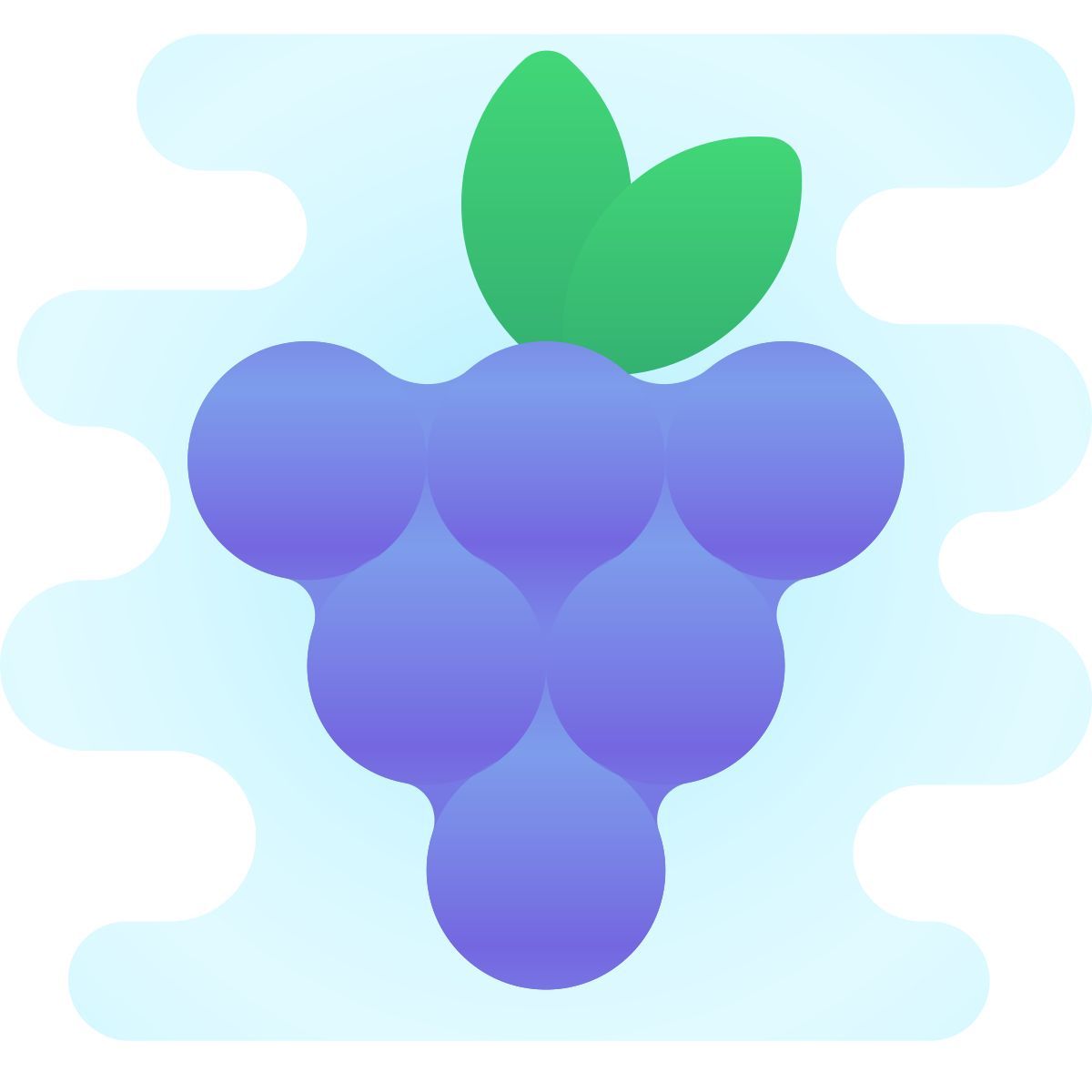 cute clipart style uva icon