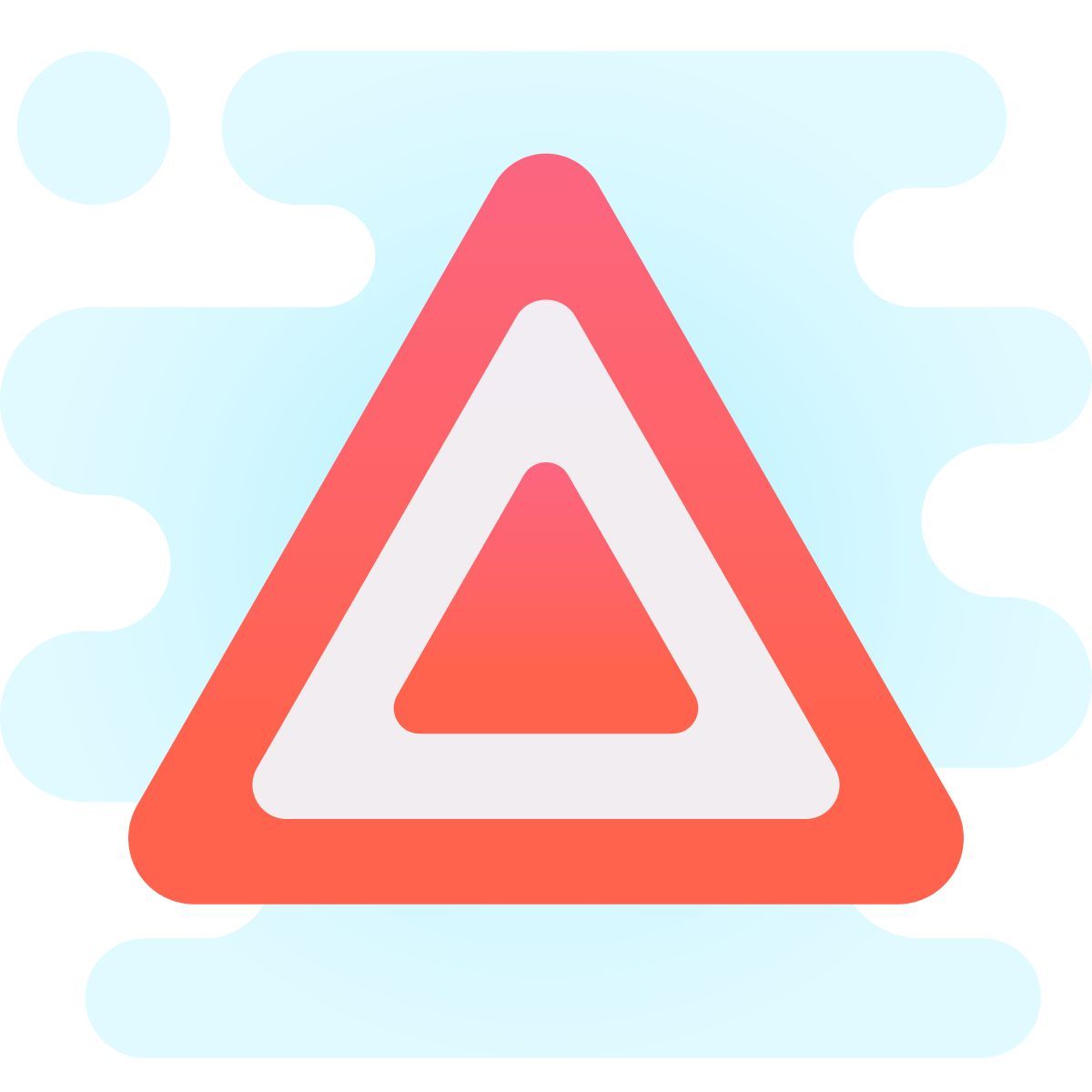 cute clipart style 위험 경고 점멸 장치 icon