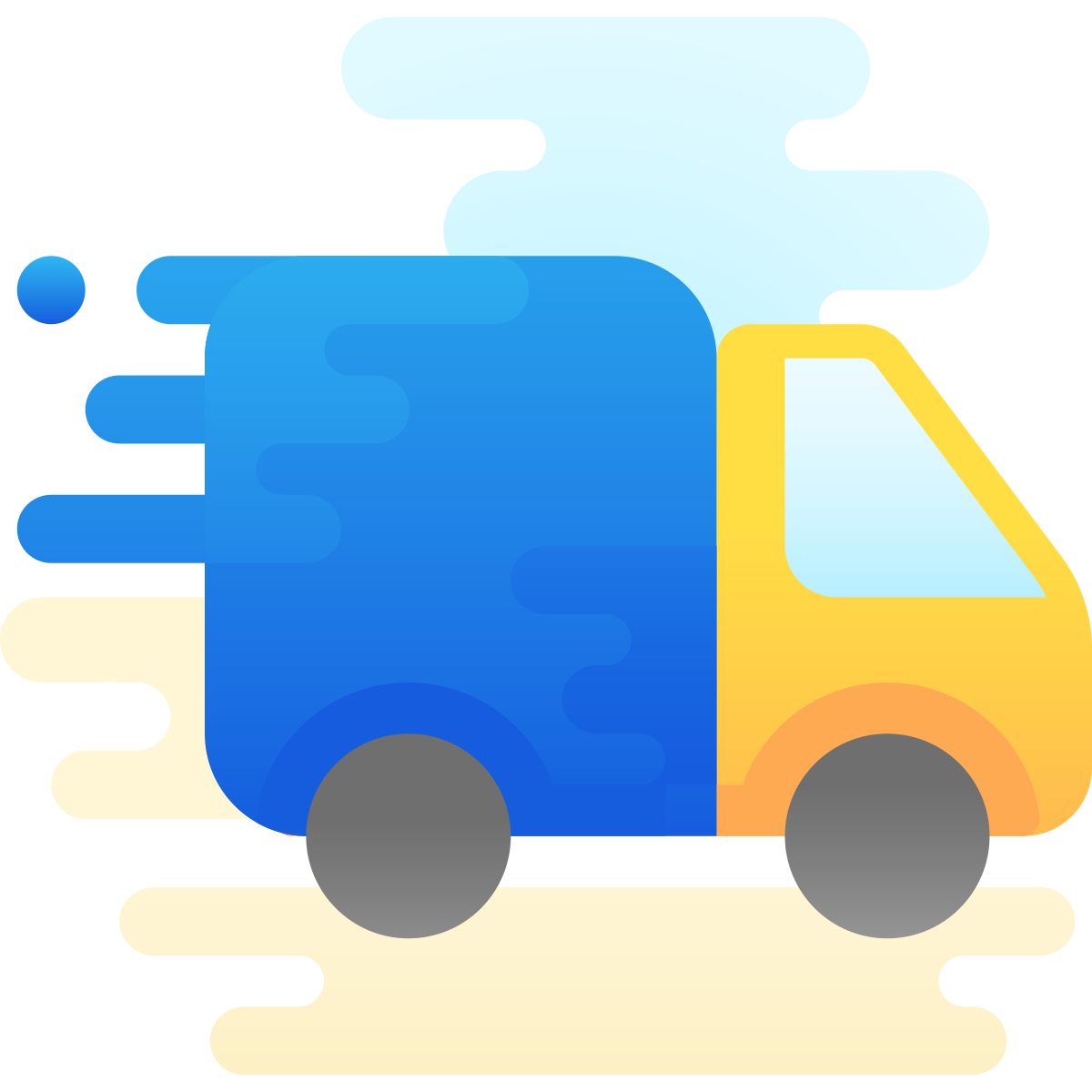 cute clipart style in transit icon