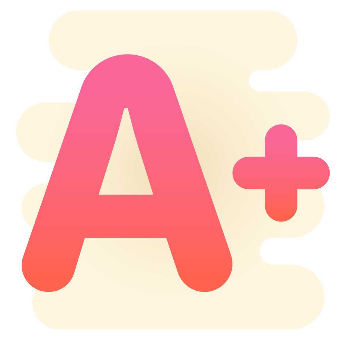 cute clipart style 加大字体 icon