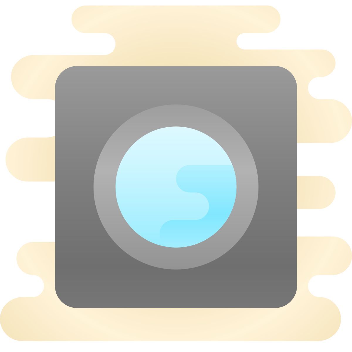 cute clipart style integrierte webcam icon
