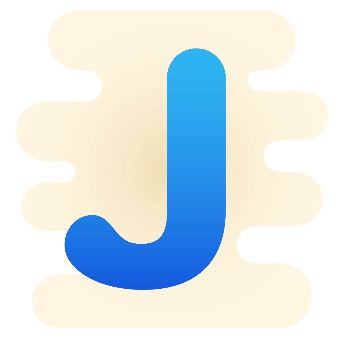 cute clipart style j icon