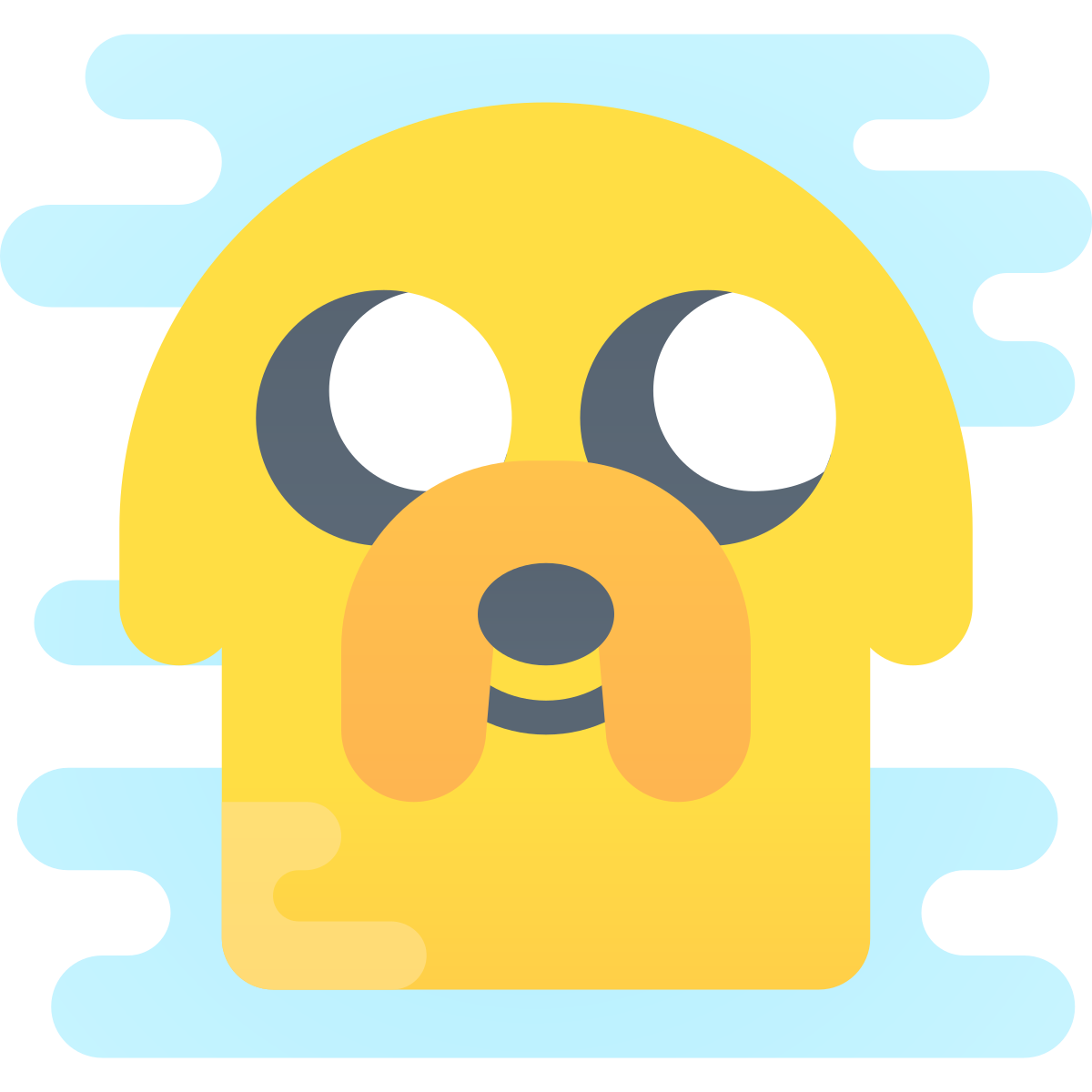 cute clipart style jake icon