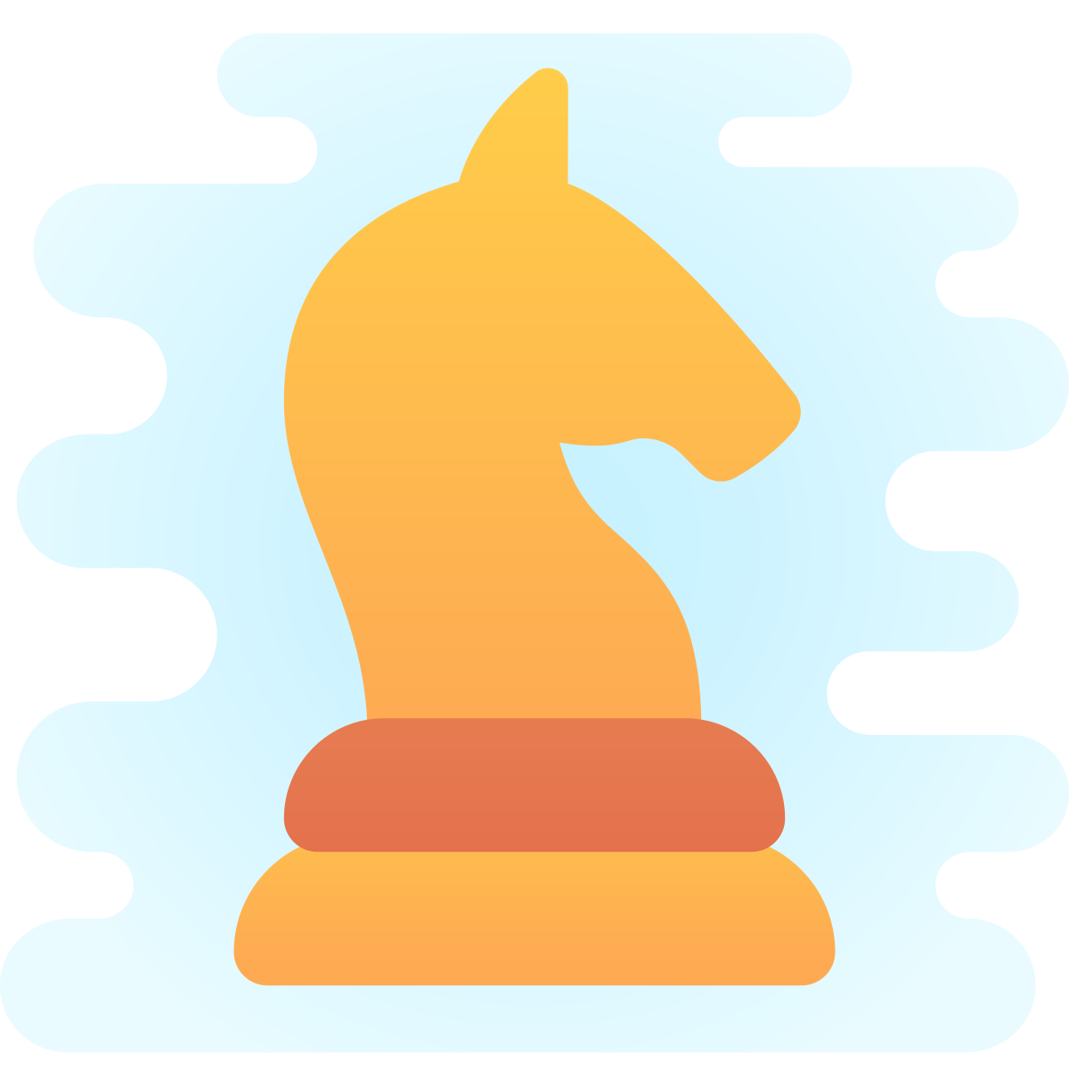 cute clipart style knight icon
