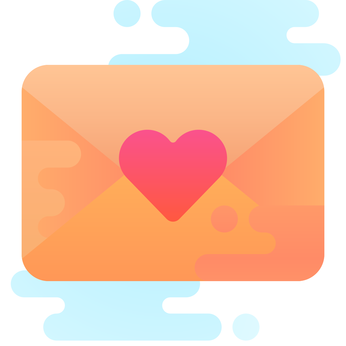 cute clipart style letter icon