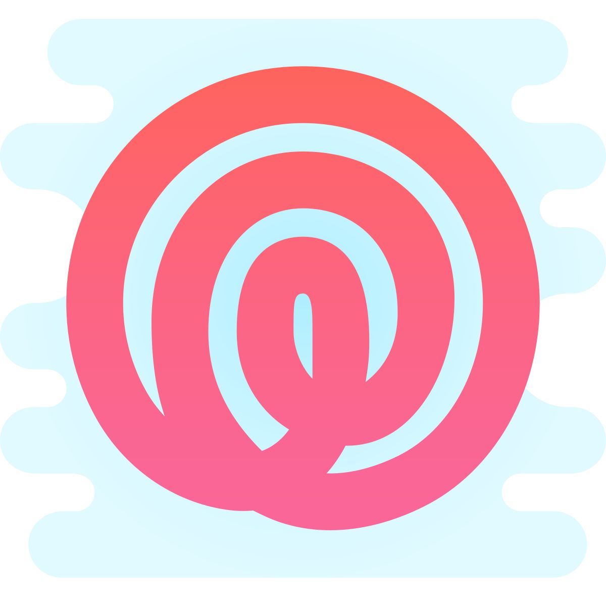 cute clipart style 360度生活 icon