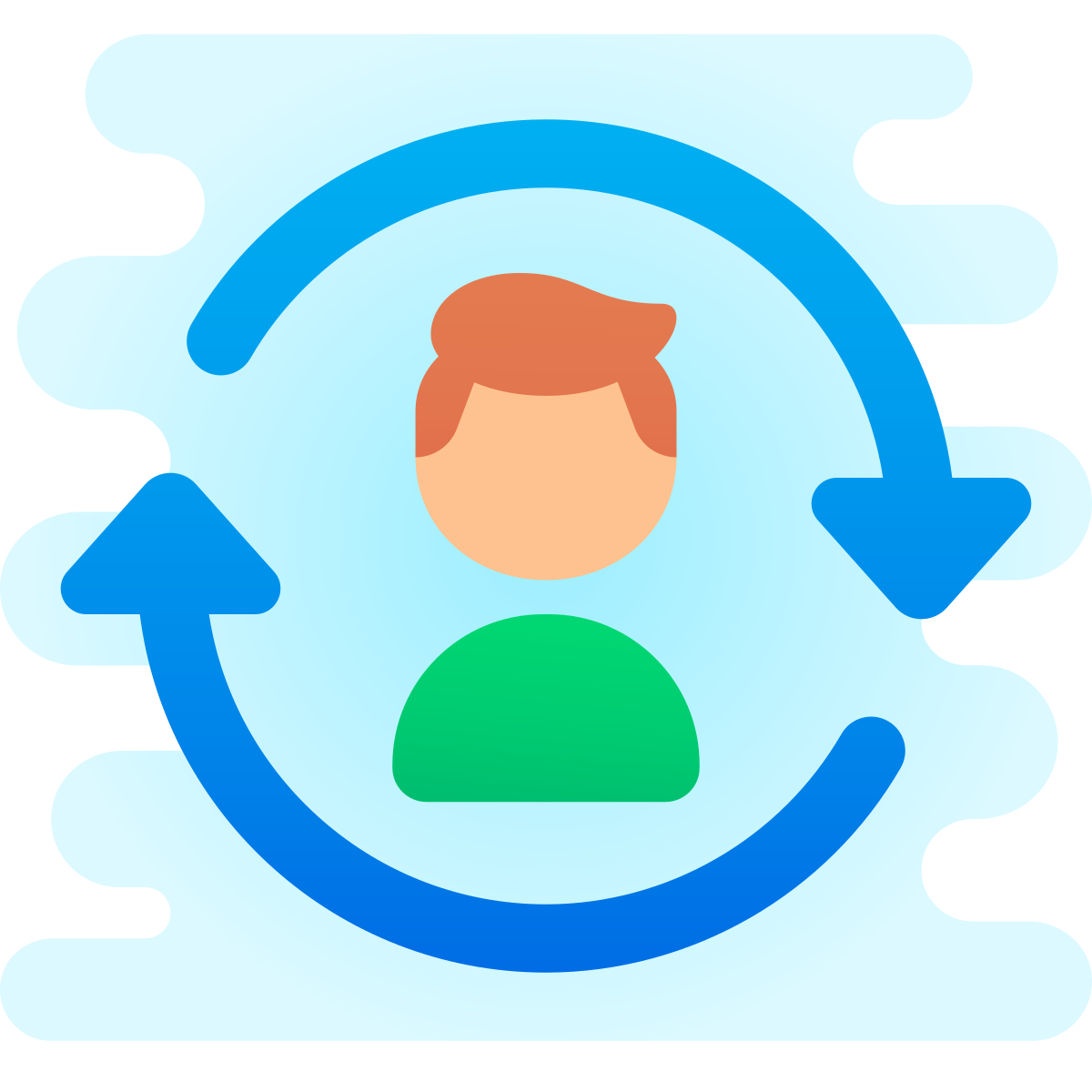 cute clipart style lifecycle icon