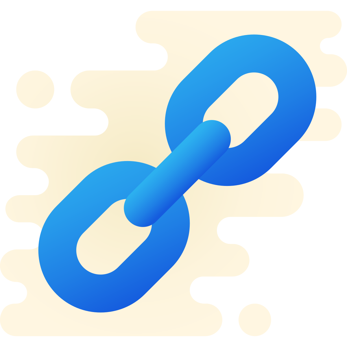 cute clipart style link icon