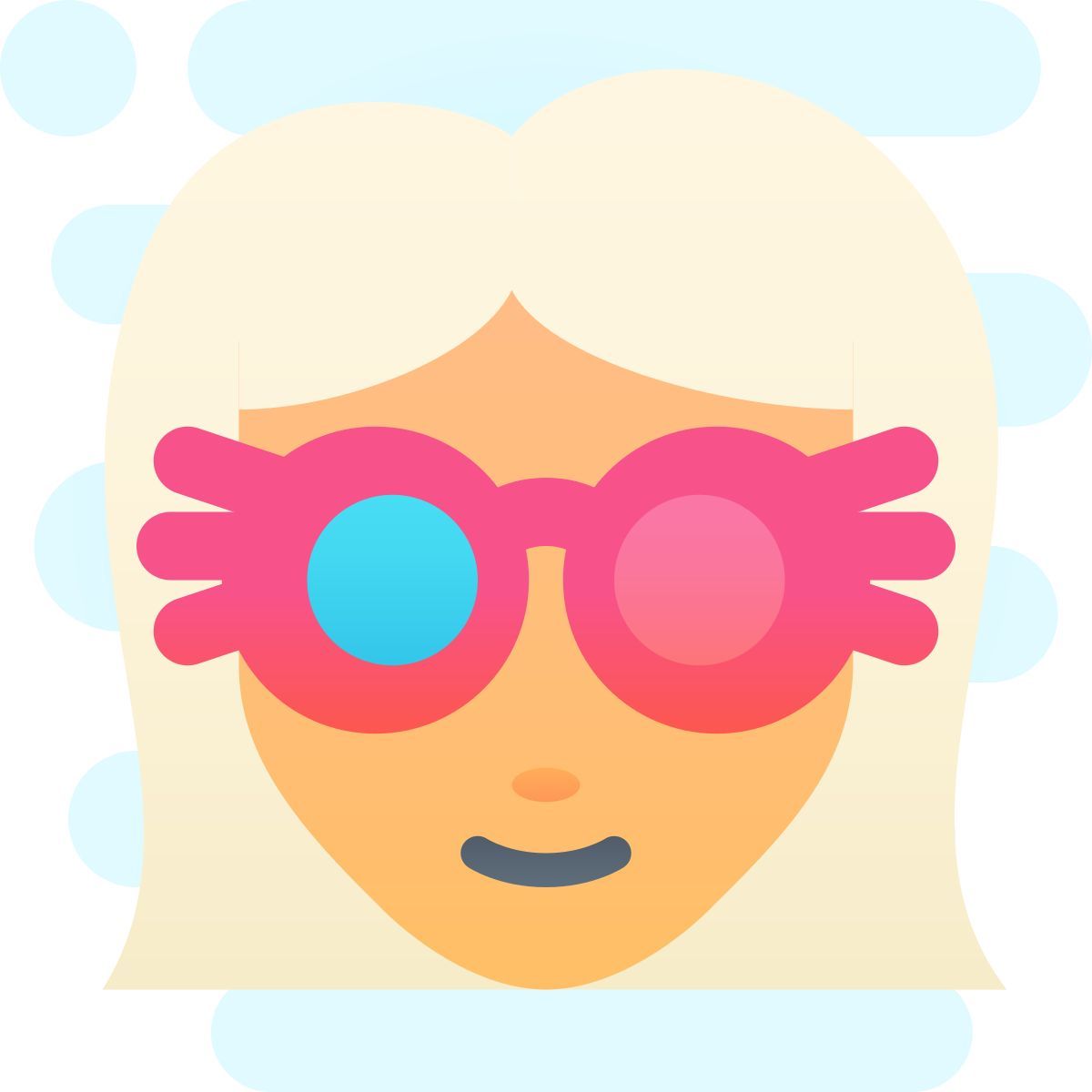 cute clipart style luna lovegood icon