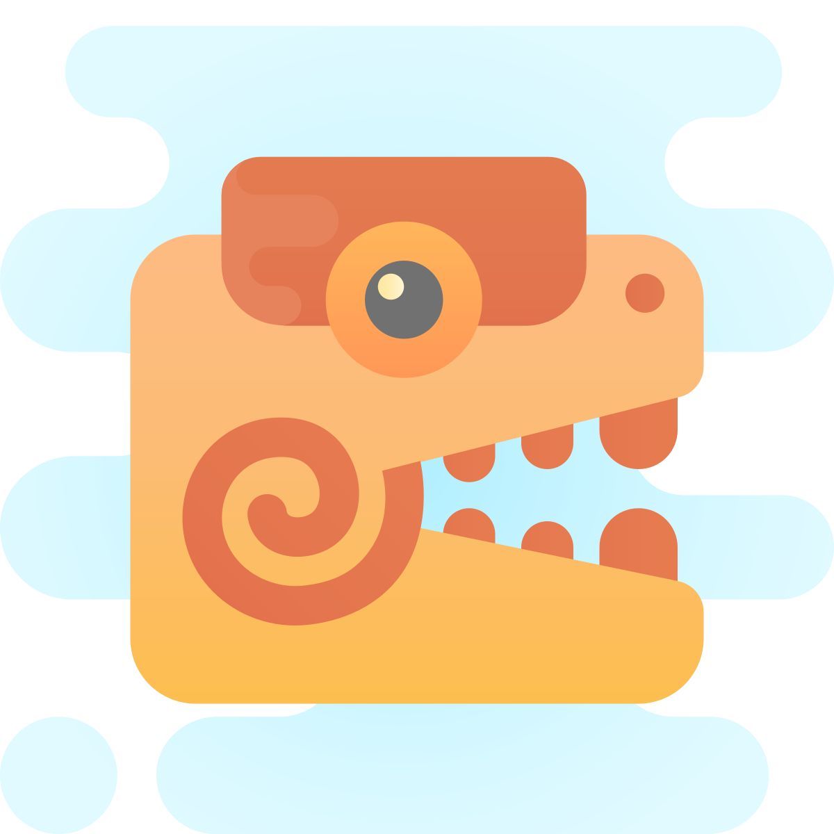 cute clipart style mayan sculpture icon