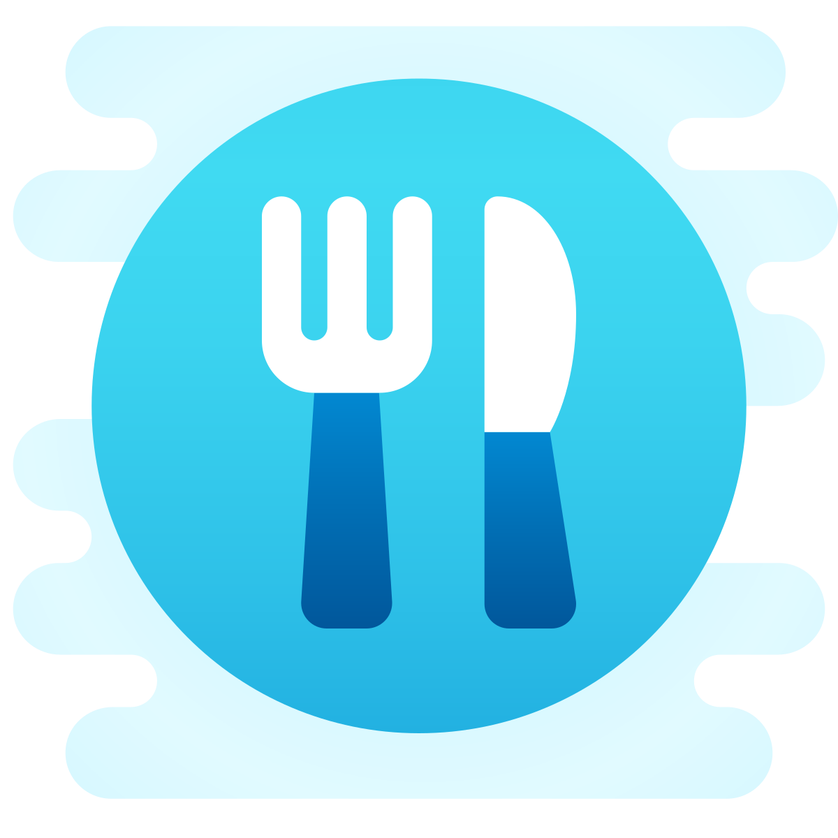 cute clipart style meal icon