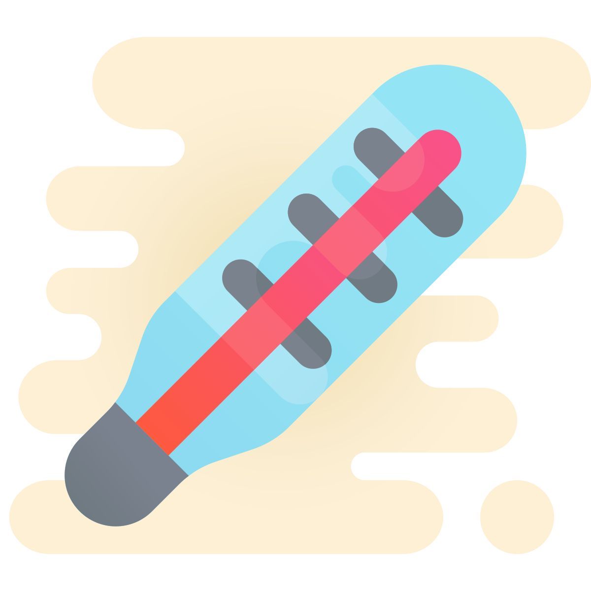 cute clipart style 医用温度计 icon