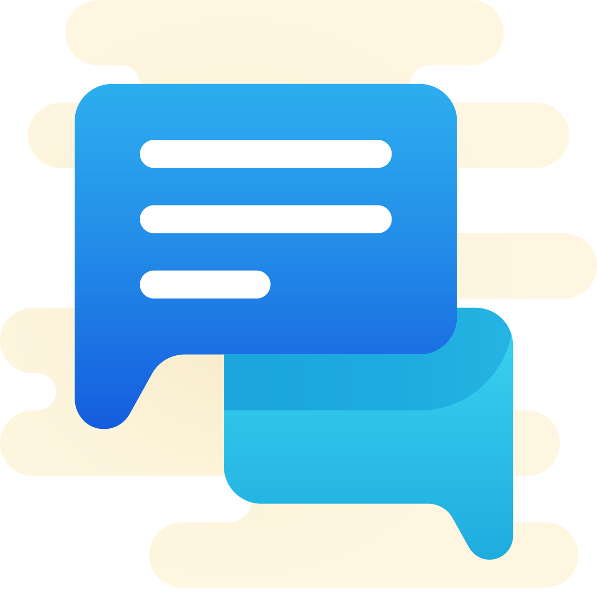 cute clipart style messaging  icon