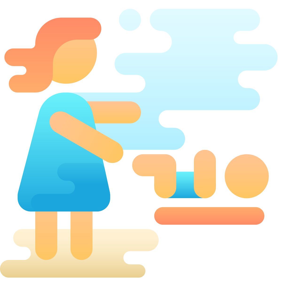 cute clipart style fasciatoio icon