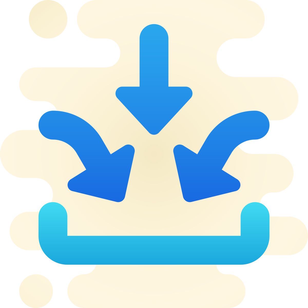 cute clipart style entrées multiples icon