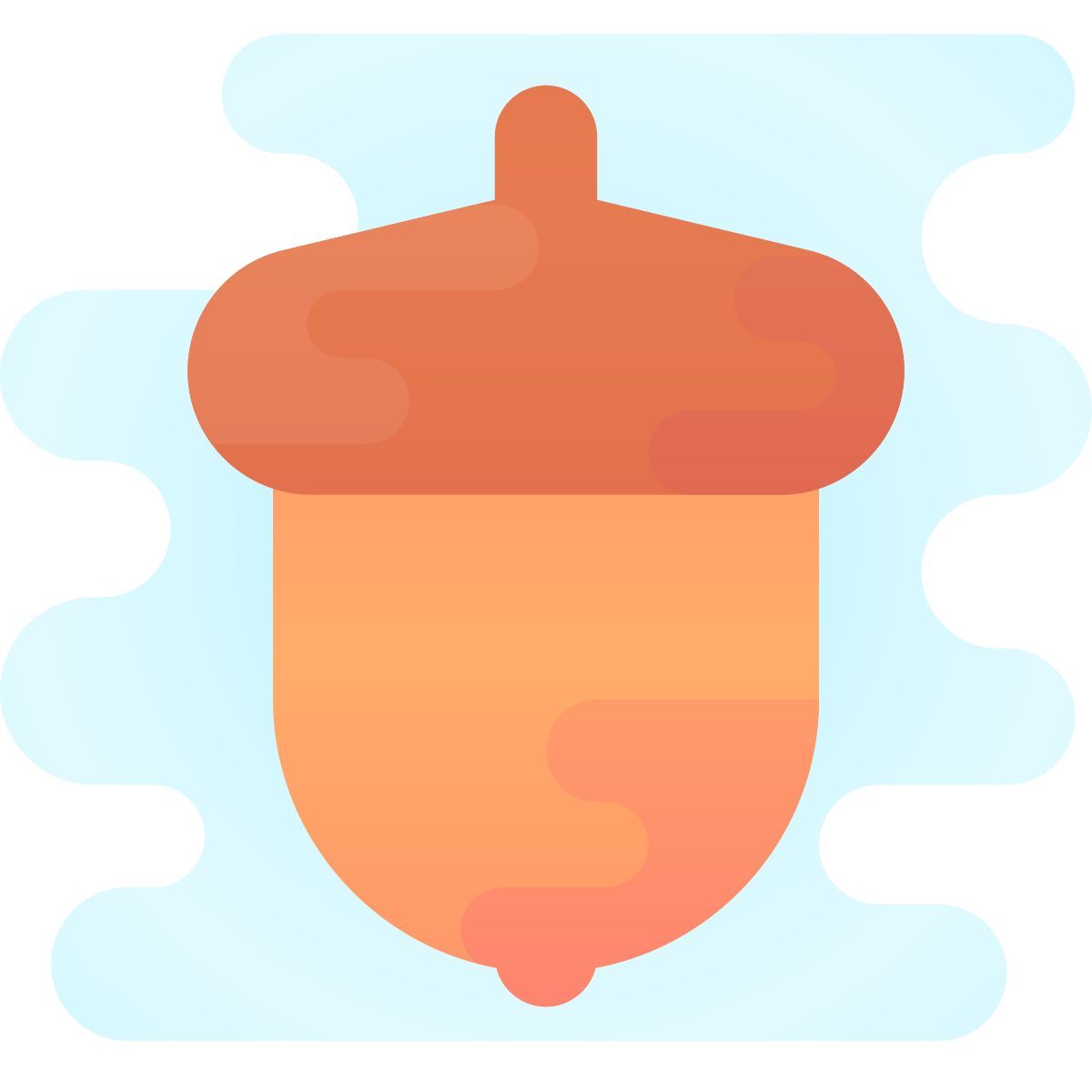 cute clipart style 果 icon