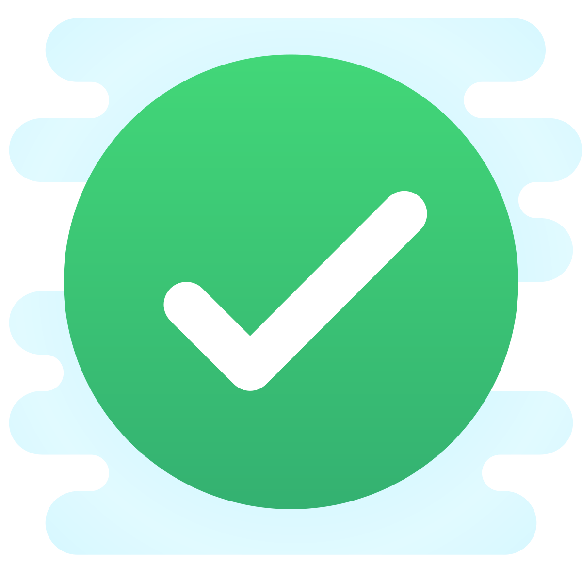 cute clipart style ok icon