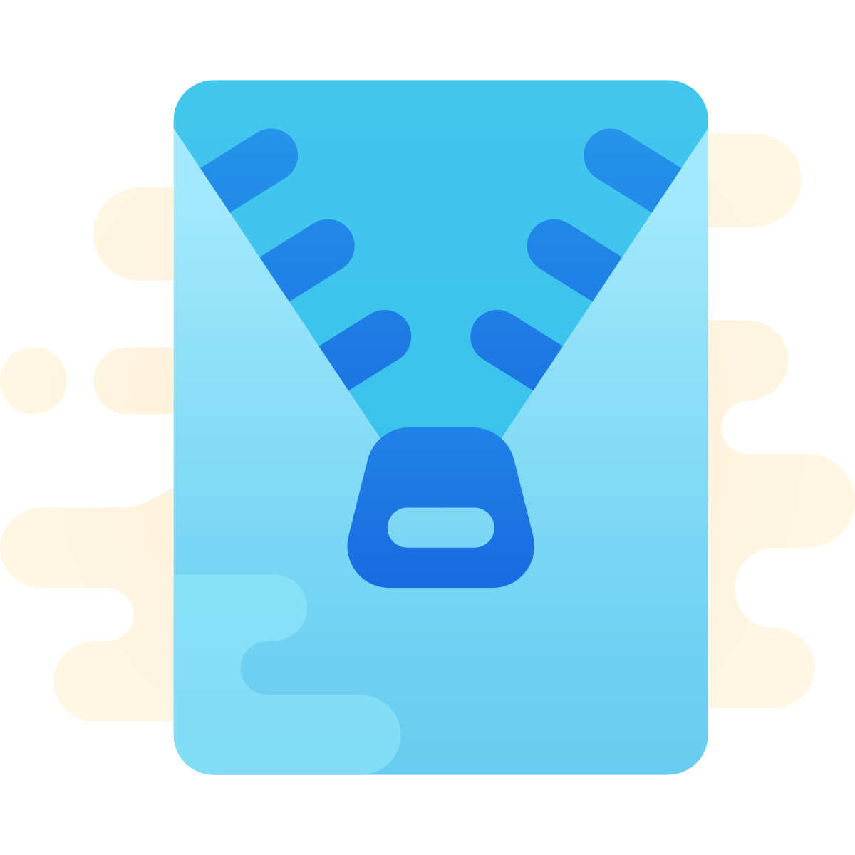 cute clipart style open archive icon