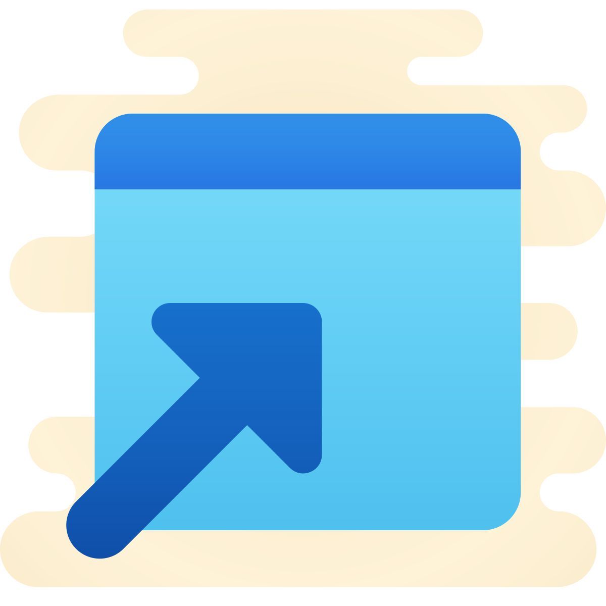 cute clipart style 온라인 광고 icon