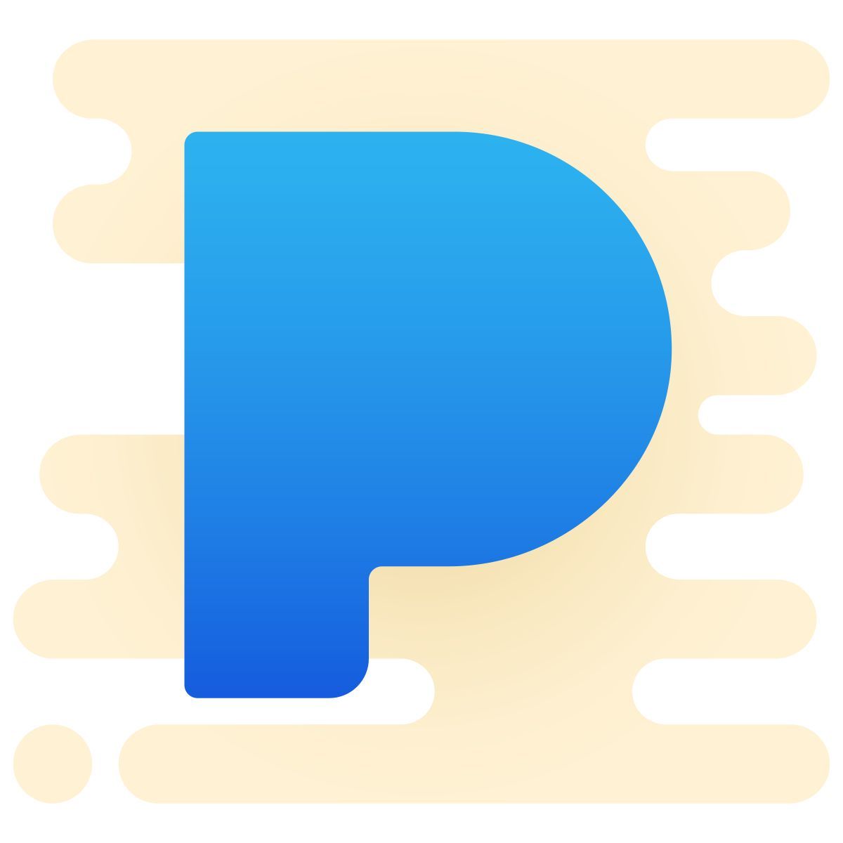 cute clipart style 潘多拉应用程序 icon
