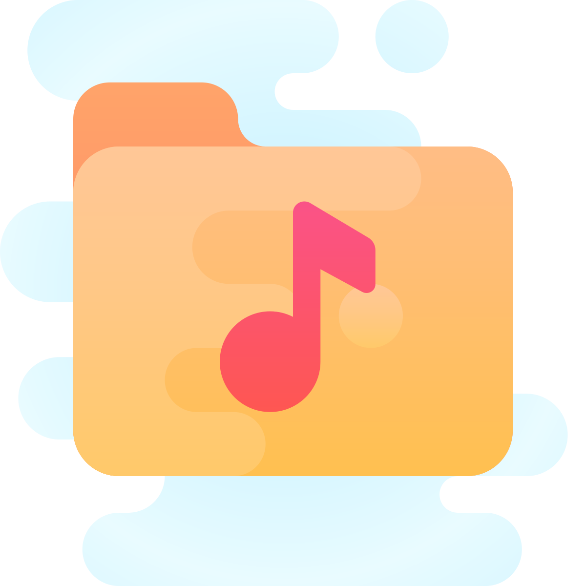 cute clipart style photos folder icon