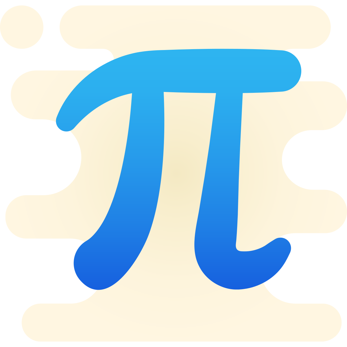 cute clipart style pi icon