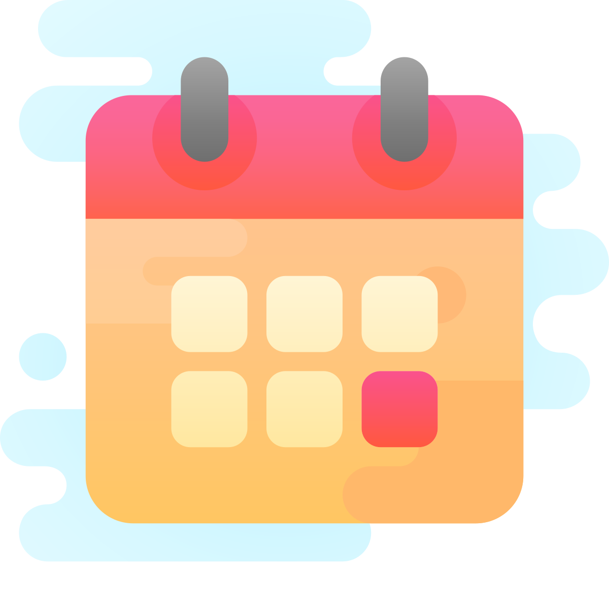 cute clipart style planner icon