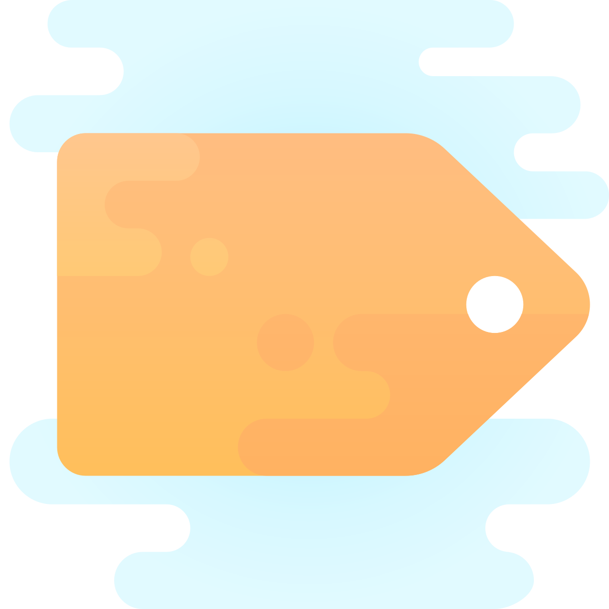 cute clipart style price tag icon
