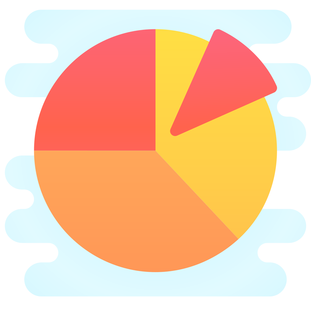 cute clipart style rebalance portfolio icon