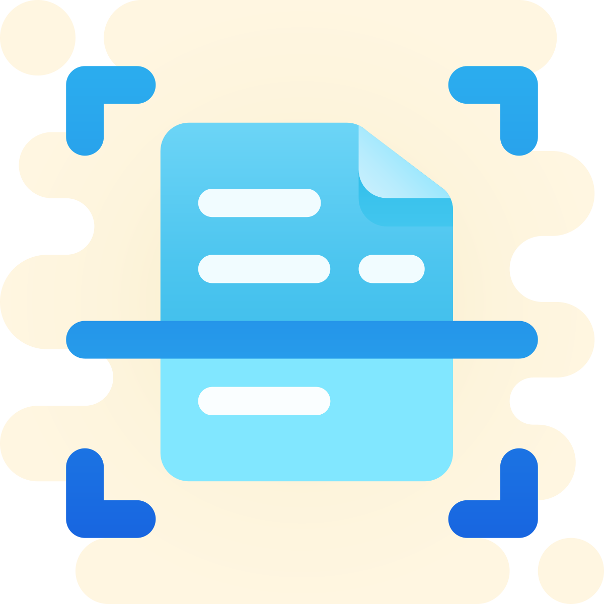cute clipart style rescan document icon