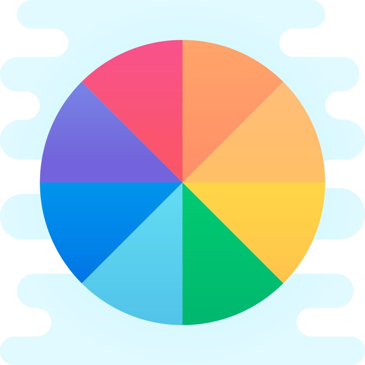 cute clipart style rgb icon