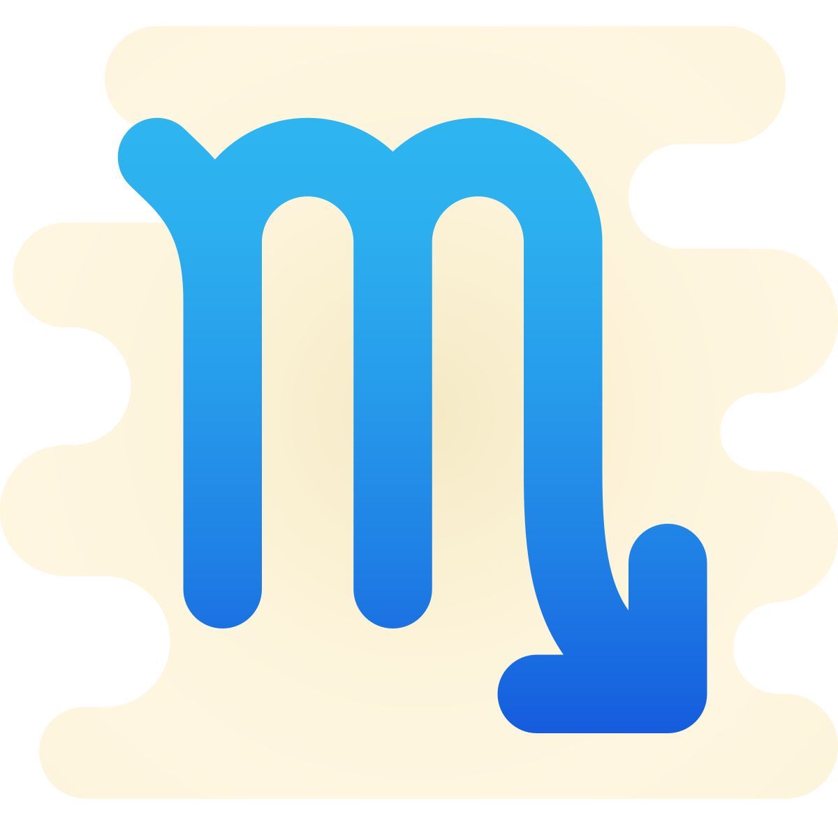 cute clipart style 天蝎座 icon